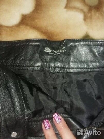 Кожаная юбка из натуральной кожи