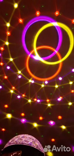 Диско-шар со встроенной Bluetooth колонкой + пульт