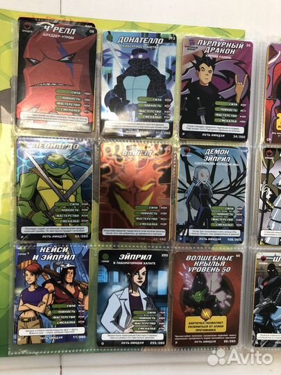 Альбом черепашки ниндзя с карточками