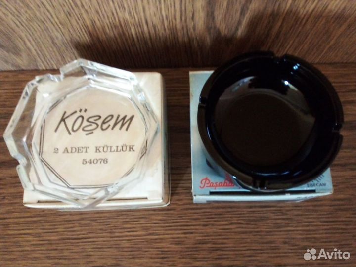 Пепельница стекло. Изготовлено в Турции