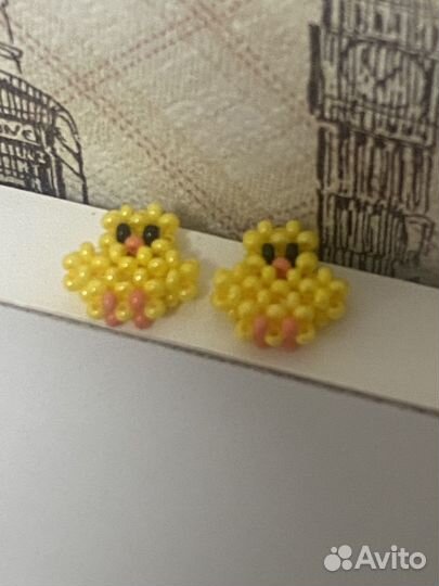Цыплята из бисера