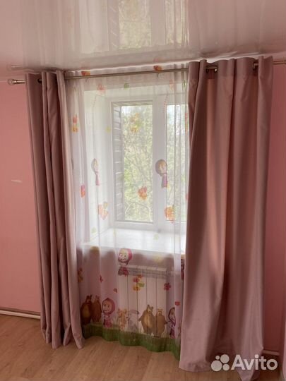 Шторы с тюлью и гардиной б/у