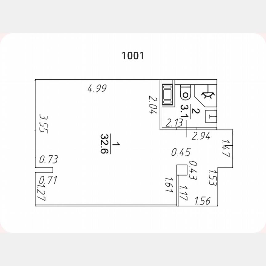 Апартаменты-студия, 35,7 м², 10/10 эт.