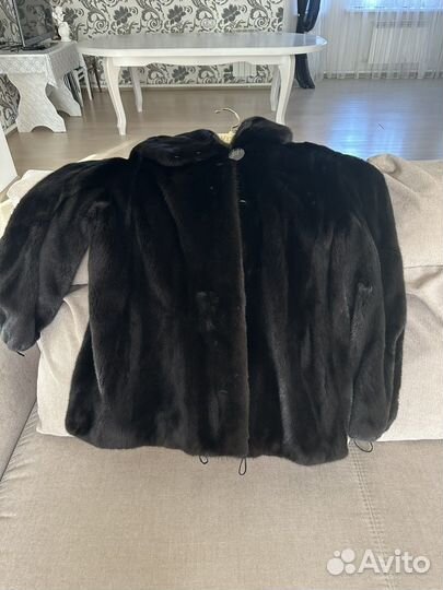Шуба норковая с капюшоном новая