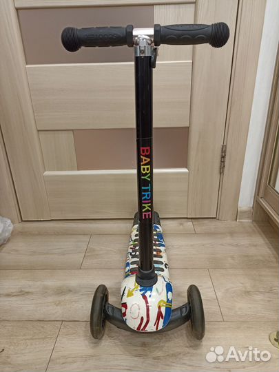 Самокат детский трехколесный бу