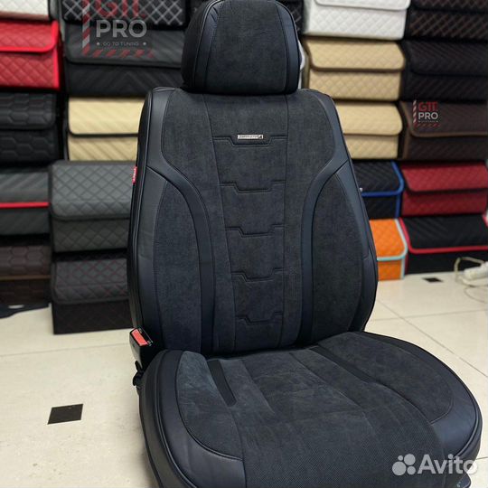 Авточехлы 5D LADA Vesta велюр премиум каркасные