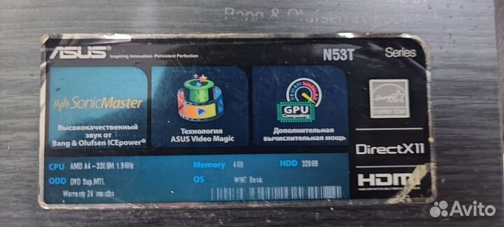 Ноутбук Asus n53t