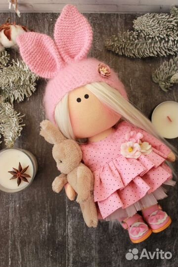 Куколка интерьерная текстильная