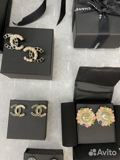 Chanel серьги пусеты