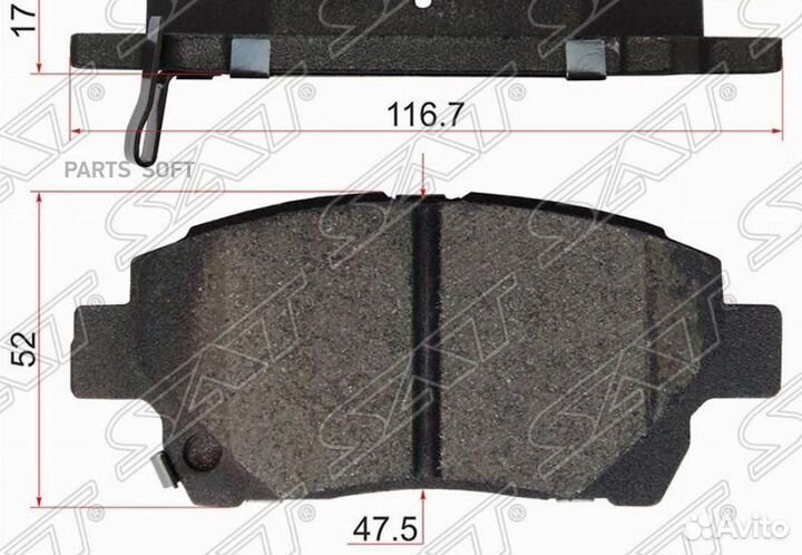 SAT ST0446532230 Колодки тормозные дисковые перед