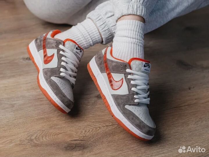 Crushed DC Skate Shop x Nike SB Dunk Low Brown Whi