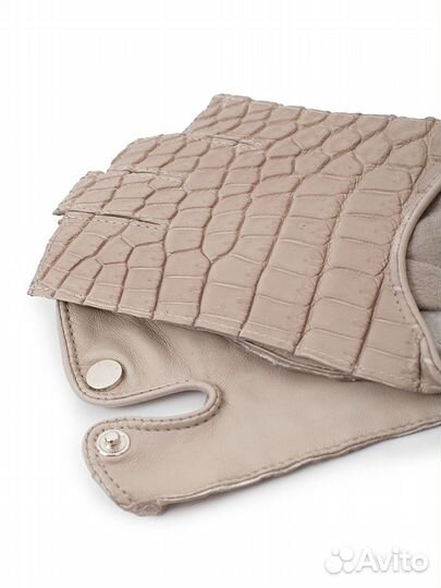 Перчатки Шопен из кожи крокодила