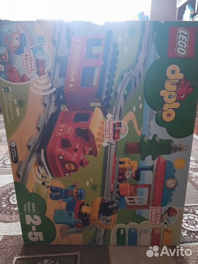 Lego duplo поезд на паровой тяге 10874