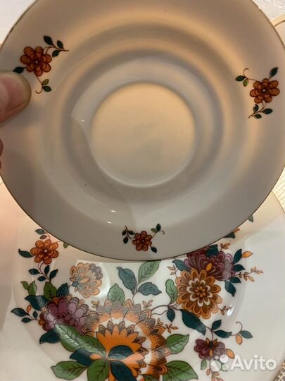 Фарфор Гдр. немецкий чайный сервиз