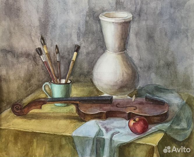 Натюрморты акварелью 50х60 см