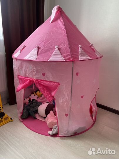 Детская палатка с бассейном трубой, шарами