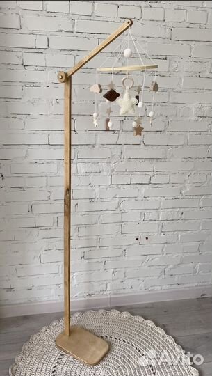 Ножка для мобиль деревянный кронштейн напольный