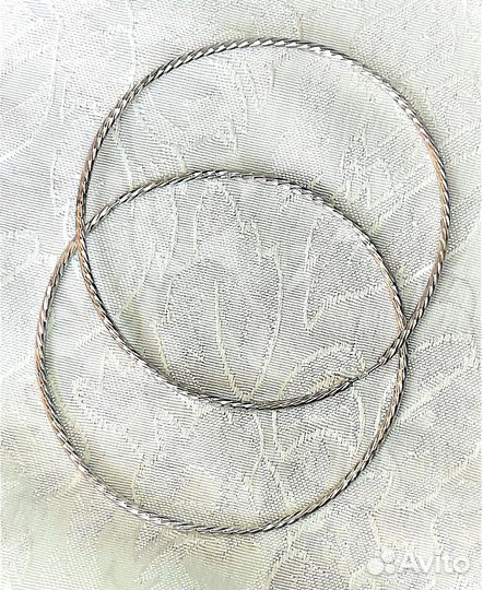 Серьги-кольца серебро С590