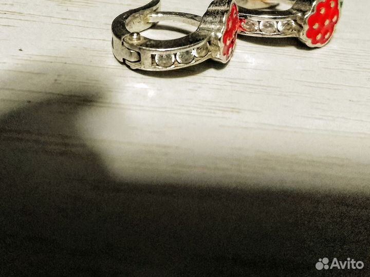 Сережки детские серебро 925