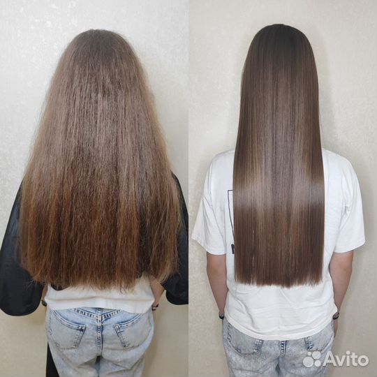 Кератиновое выпрямление ботокс волос нанопластика