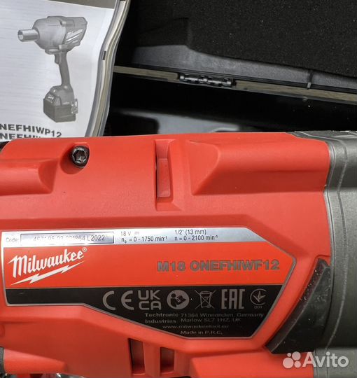 Гайковерт milwaukee M18 fuel onefhiwf12-0X ONE-KEY