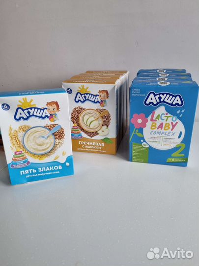 Детское питание (50 банок пюре, 5 каш, 4 смеси)