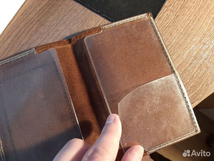 Обложка на паспорт, натуральная кожа