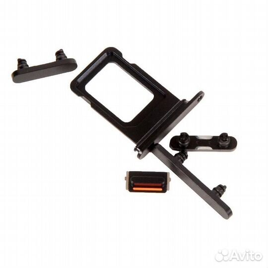 Задняя крышка в сборе с рамкой для iPhone 12, черн