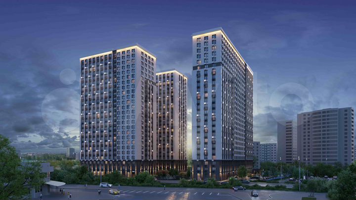 2-к. квартира, 53,3 м², 19/25 эт.