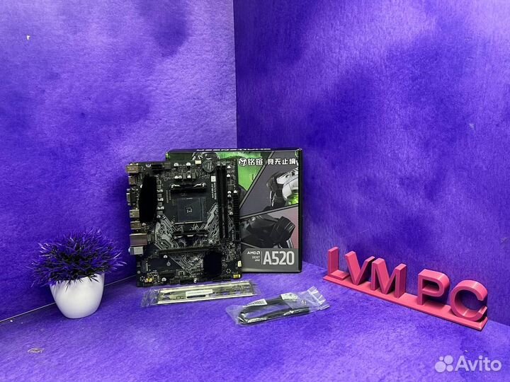 Материнская плата ам4 A520 Новая