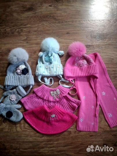 Комплект шапка, шарф