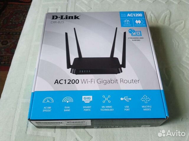 Гигабитный Wi-fi роутер D-Link DIR-825