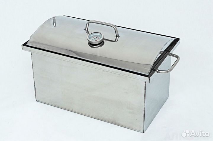 Коптильня с гидрозатвором средняя нерж. сталь