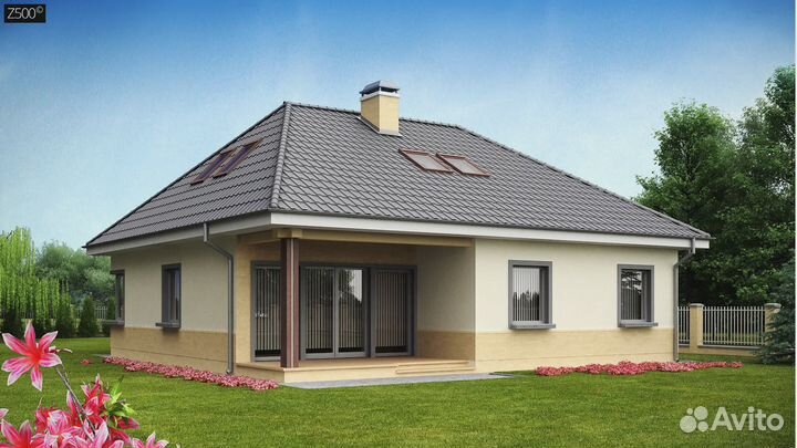 Проект просторного дома с мансардой