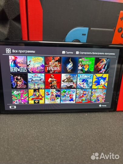 Nintendo switch oled чип + 256гб + 24 игры