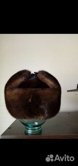 Норковая шапка мужская ушанка