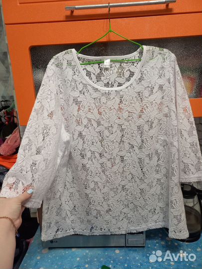 Белые блузки рубашки 52 54 56 58