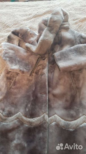 Шуба мутоновая с норкой 56-58