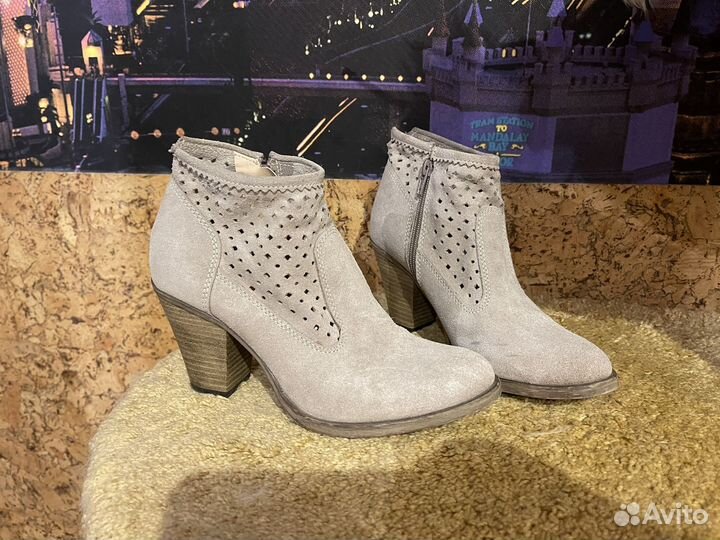 Ботильоны женские замшевые