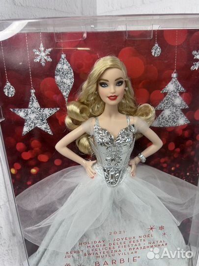Barbie Блондинка в серебряном платье (2021г)