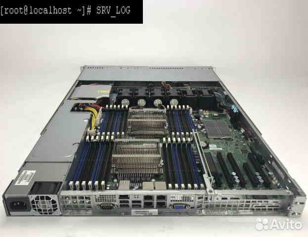Сервер 1U 6017R 2x E5-2650v2 (16 ядер) 64Gb 600W