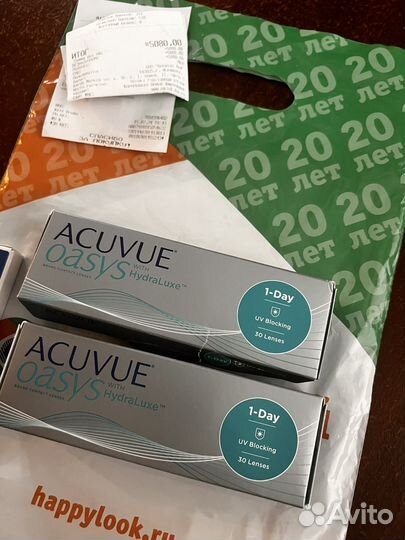 Линзы контактные acuvue oasys 1 day