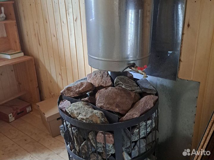 Печь для бани с баком