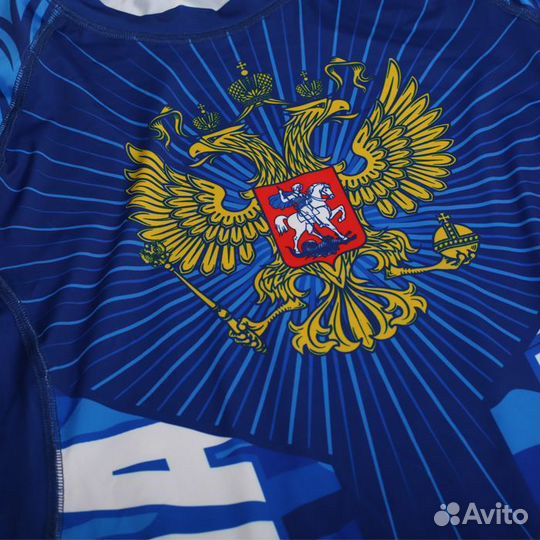 Рашгард Alfa Brend Camo синий (XL)