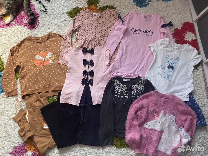 Пакет одежды для девочки на осень 116-122