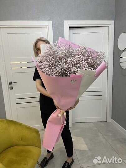 Букет из гипсофилы доставка