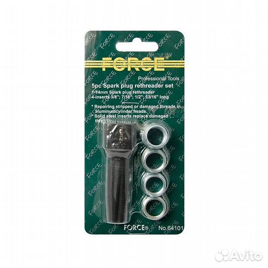 Набор свечной метчик и ремонтные футорки 5 пр