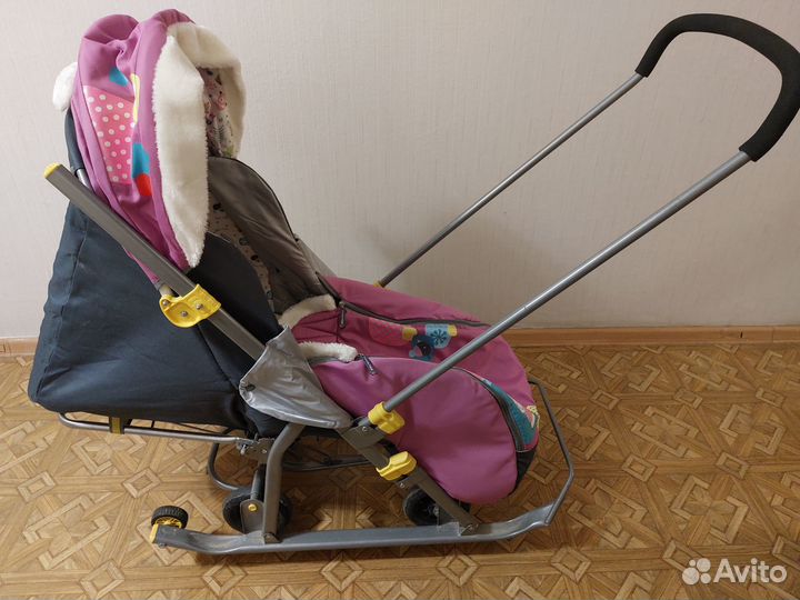 Детские санки-коляска