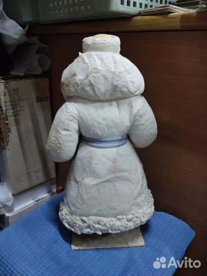 Дед Мороз ватный на подставке, артель г. Горький