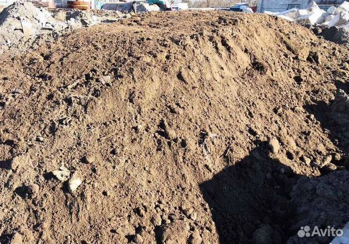 Земля для поднятия. земля котлованная. Суглинок